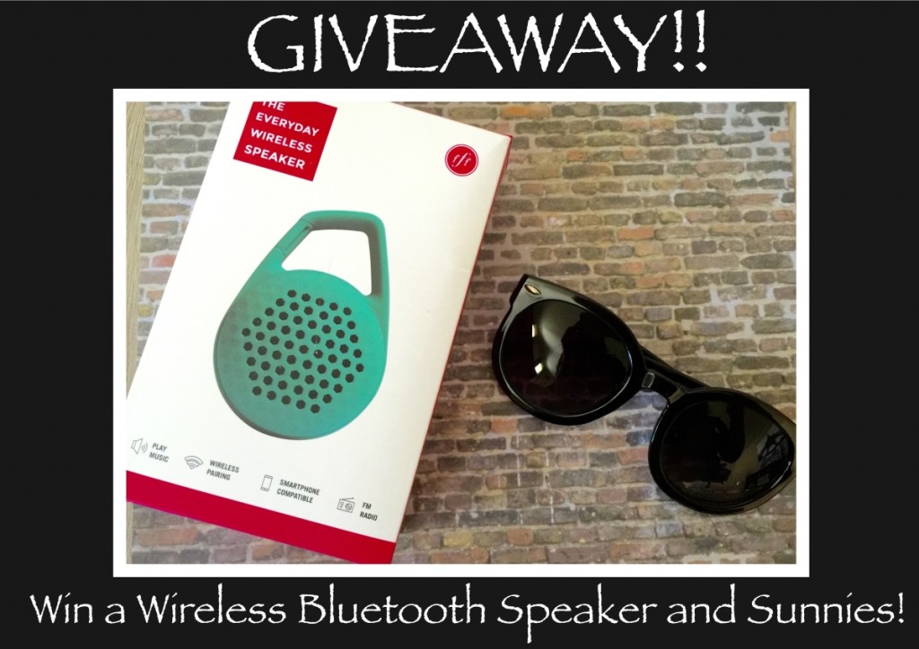Win bluetooth speakers and sunnies