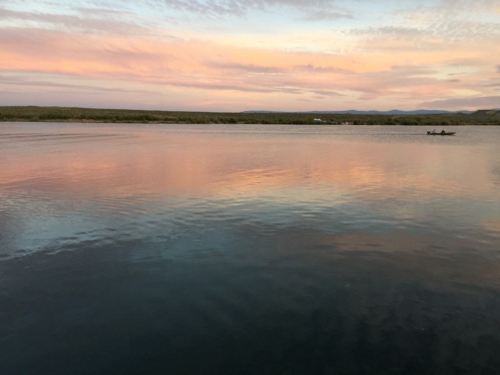 Sunset over Flaming Gorge, Wyoming