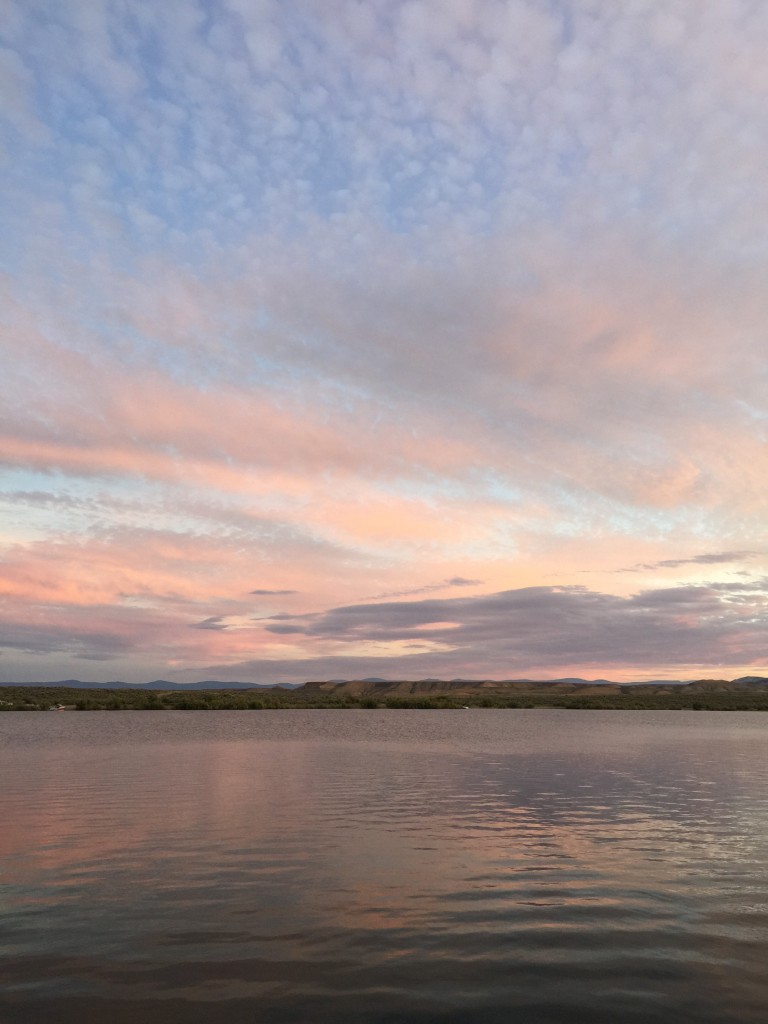 Sunset over Flaming Gorge, Wyoming