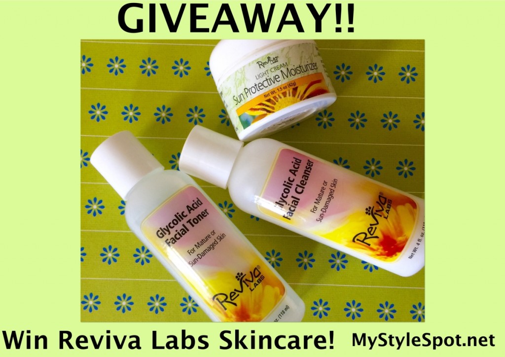 Reviva Labs Glycolic Acid skincare set giveaway