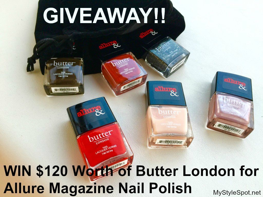 Win $120 worth of butter london for allure magazine nail polish