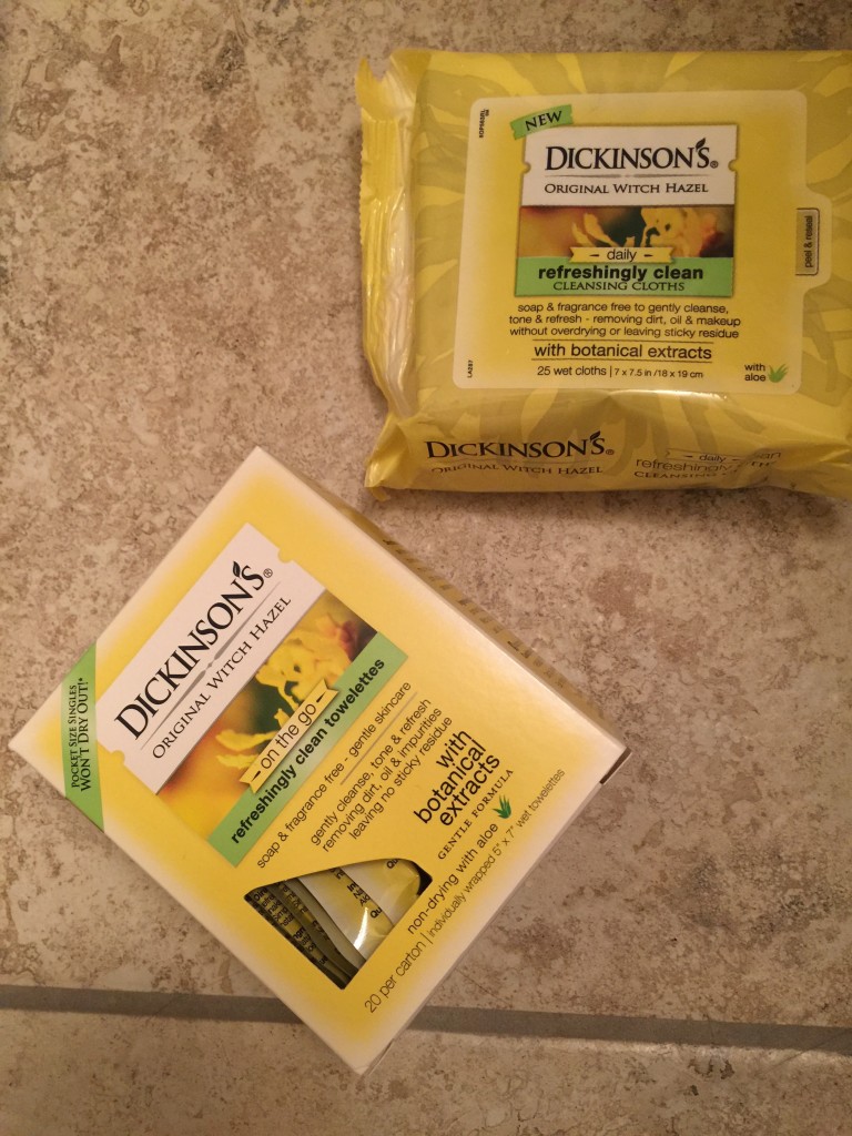 Dickinson Witch Hazel cleansing cloths