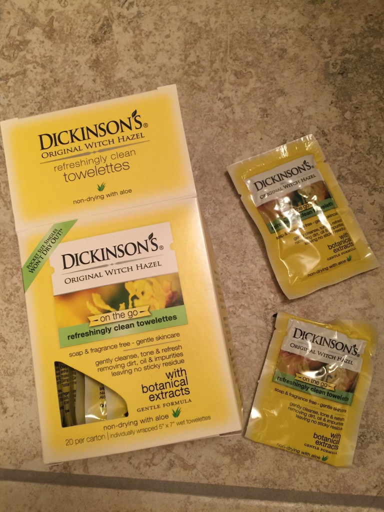 Dickinson Witch Hazel cleansing cloths