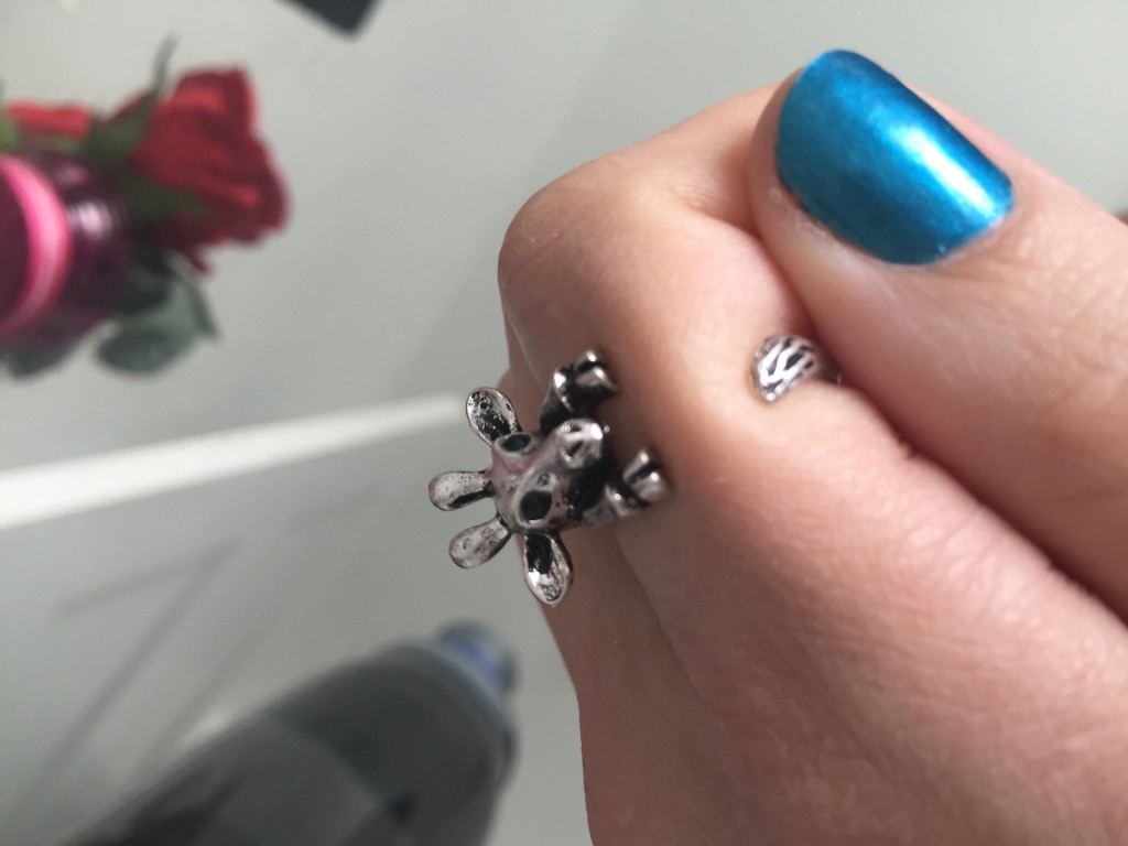 cute adjustable wrap giraffe ring