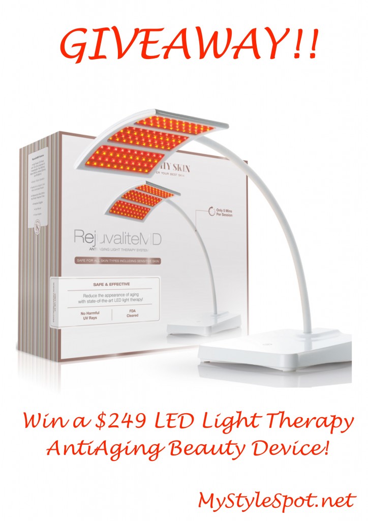 win a rejuvalitemd LED light therapy anti aging system