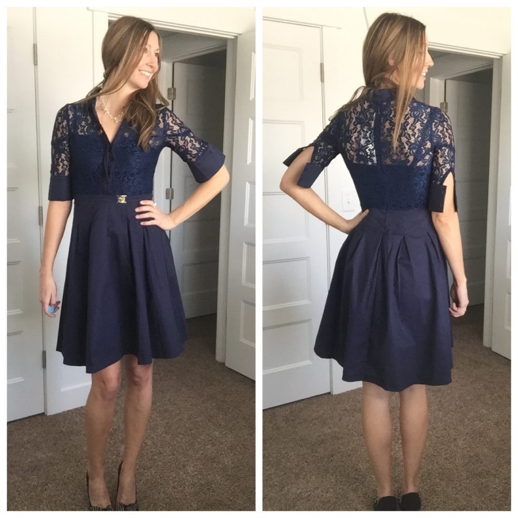 blue vintage dress