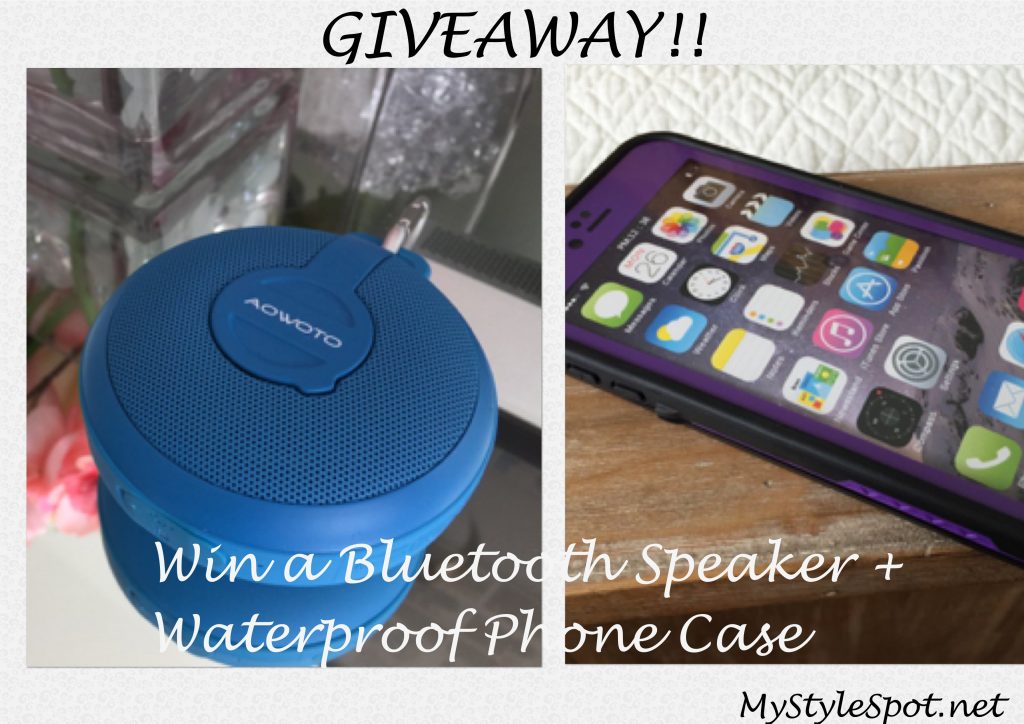 aowoto bluetooth speaker and waterproof cell phone case giveaway