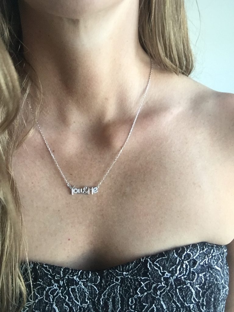 you and me necklace 