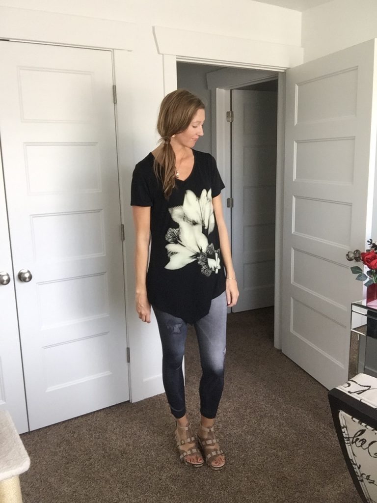 floral tunic top