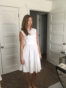 white vintage dress