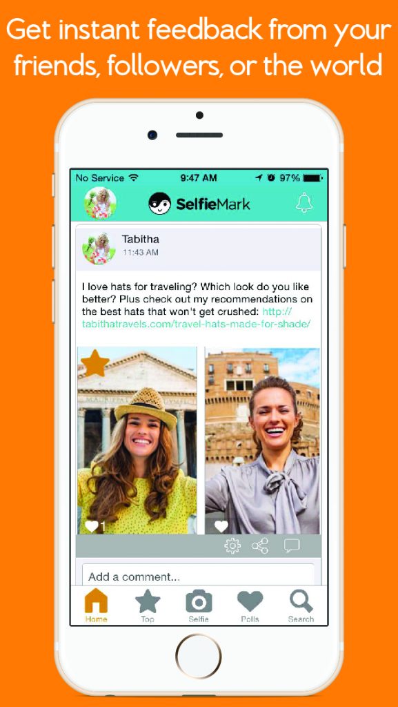 selfiemark app selfie polls