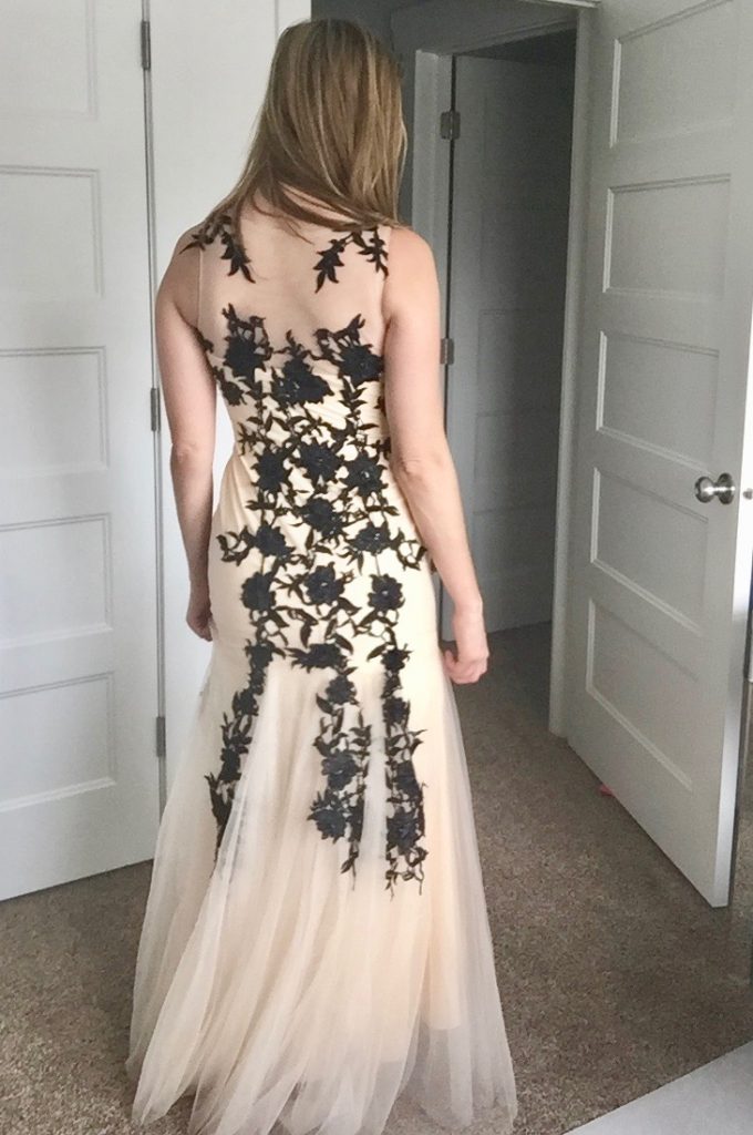 Giveaway: win a gorgeous black lace appliqué mermaid gown for prom