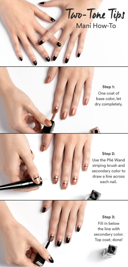 STYLE HOW-TO Two-toned Tips Manicure