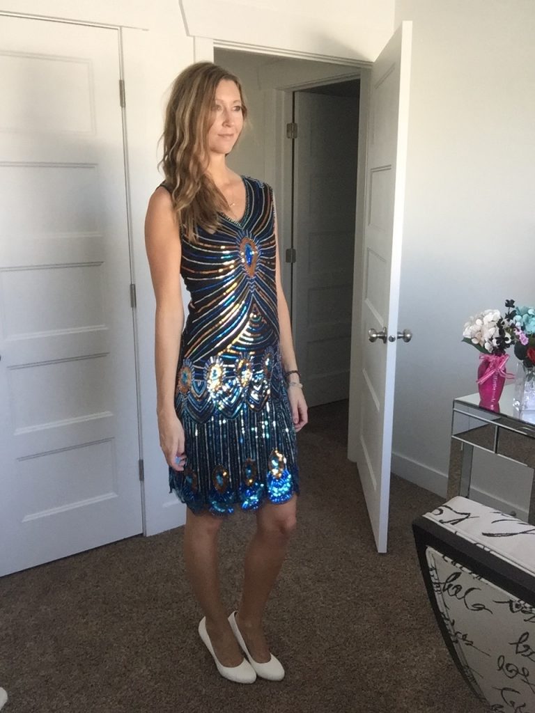 Flapper Style Sequin Party Dress