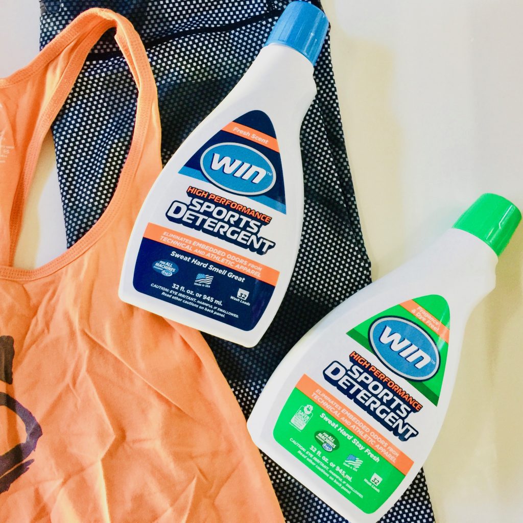 WIN Detergent gets the smell out of workout clothes