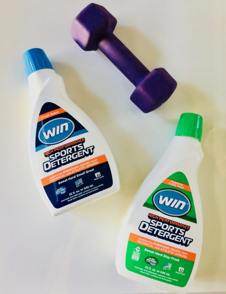 WIN Detergent gets the smell out of workout clothes
