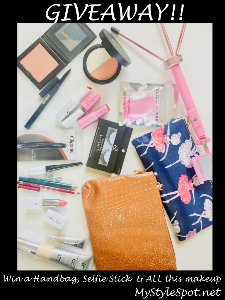 GIVEAWAY: Win a Handbag, Selfie Stick & A TON of Makeup