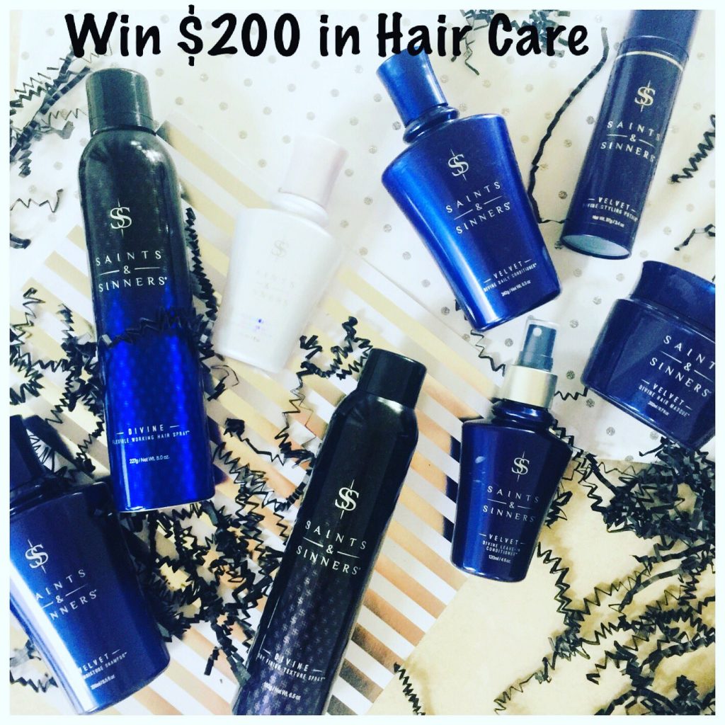 GIVEAWAY: Win over $200 in Hair Care - The Whole Line from Saints & Sinners