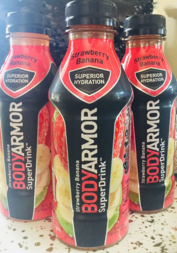 BODYARMOR pree workout and sports drink bottles 