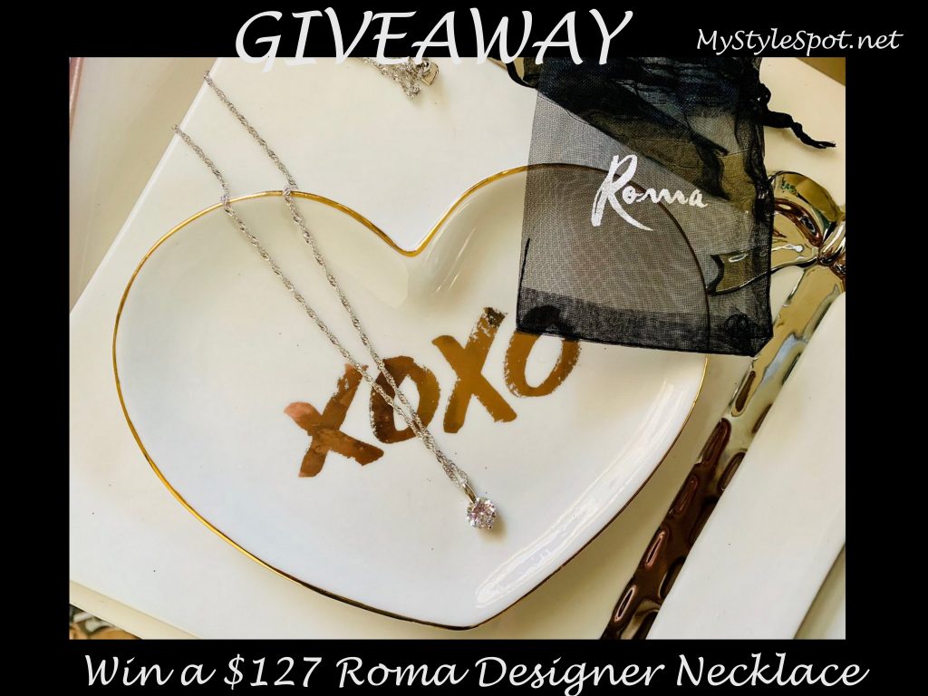 GIVEAWAY: Win a $127 Roma Designer Jewelry Necklace + Tons of Other Prizes