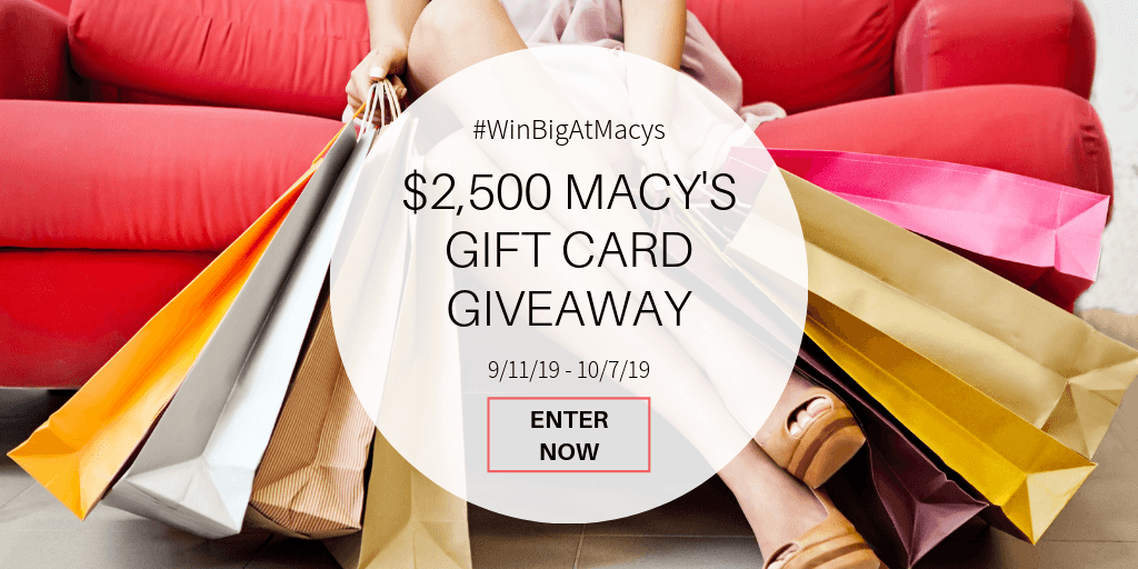 GIVEAWAY: Win $500 Macy's Gift Card - 5 Winners