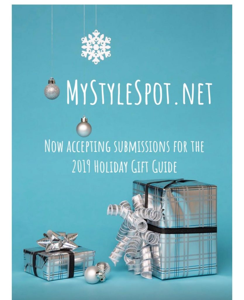 Now Accepting 2019 Holiday Gift Guide Submissions