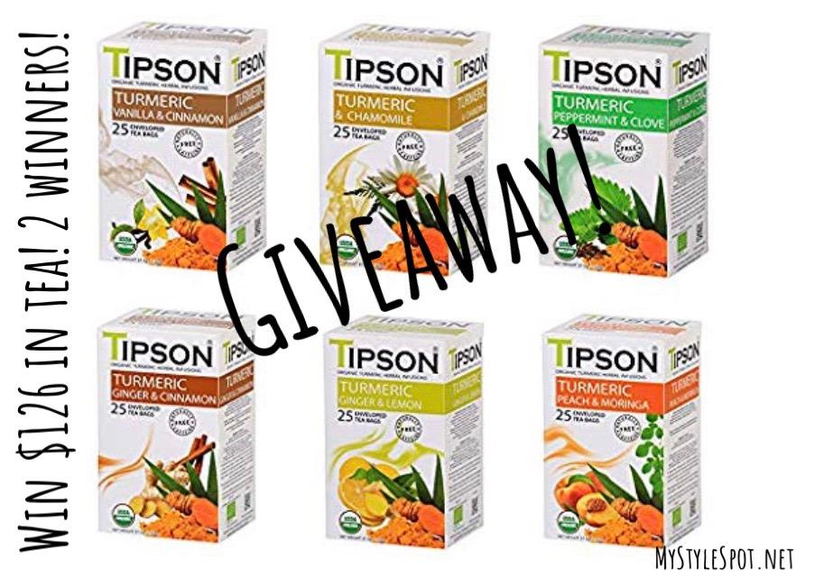GIVEAWAY: Win $128 in Superfood Tea from Tipson Tea - 2 WINNERS