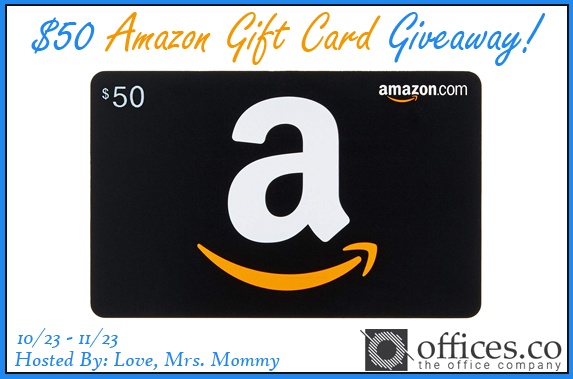 GIVEAWAY: Enter to Win a $50 Amazon Gift Card