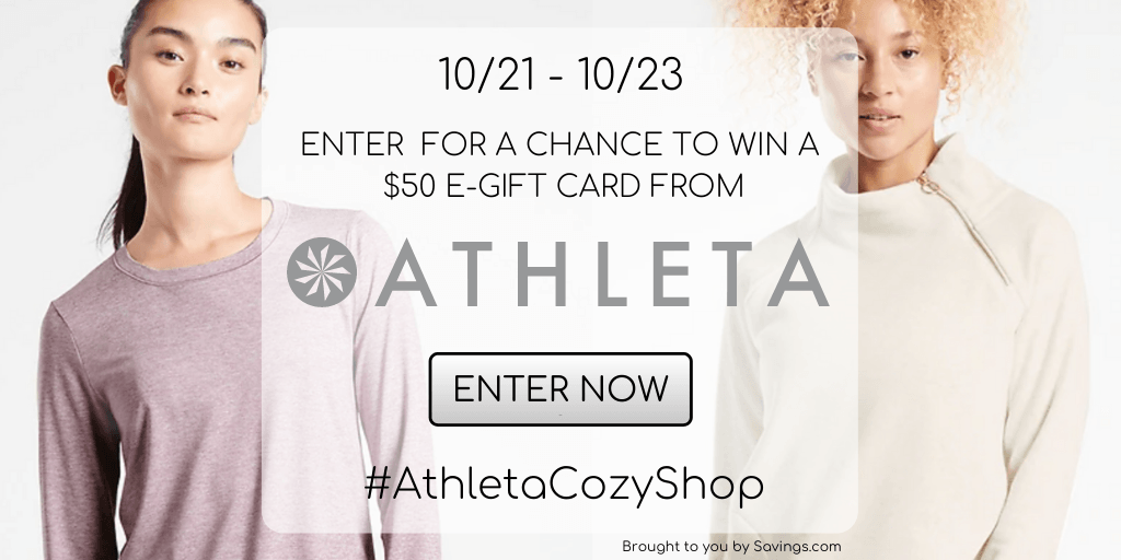 Enter to Win a $50 Athleta Activewear Gift Card – 5 WINNERS!