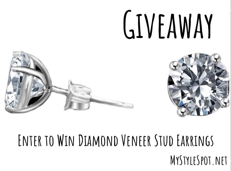 GIVEAWAY: Enter to Win 4CT TW Diamond Veneer Sterling Silver Stud Earrings