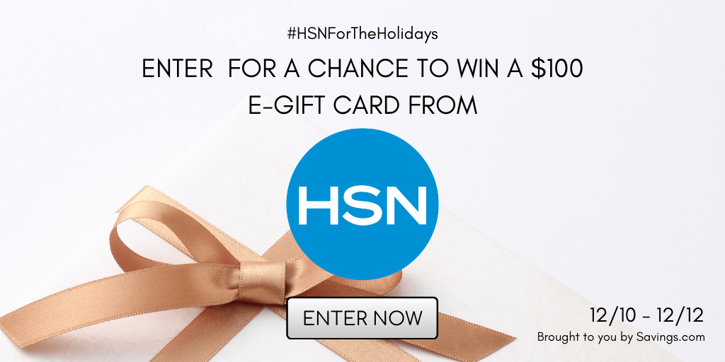 GIVEAWAY: Enter to Win a $100 HSN Gift Card - 5 WINNERS