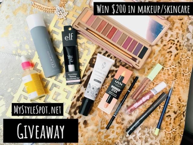 GIVEAWAY: Enter to Win $200 in Makeup & Skincare