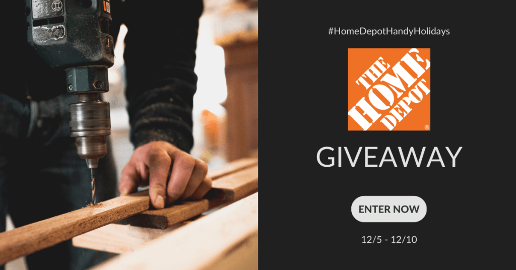 GIVEAWAY: Enter to Win a $100 Home Depot Gift Card - 5 WINNERS!