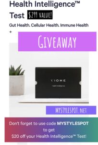 GIVEAWAY: Enter to Win a Viome Gut Health Intelligence Testing and ($299 Value!)