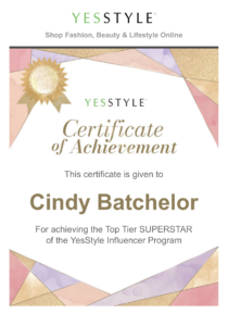 yes style top tier influencer award 
