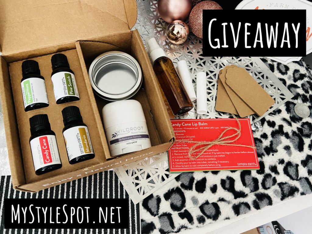 GIVEAWAY: Enter to Win Simply Earth Essential Oils & Home/Beauty Recipe Kits HOLIDAY KIT: $189 Value